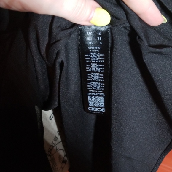 Asos Black Sequin Embellished Lace Dress - Picture 8 of 8